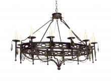 2nd Avenue Designs White 120261 - 60" Long Jasmine 12 LT Oblong Chandelier