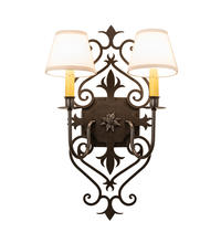 2nd Avenue Designs White 241821 - 14" Wide Louisa 2 Light Wall Sconce