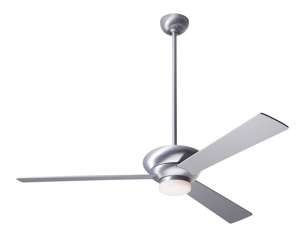 Altus Fan; Brushed Aluminum Finish; 52" Aluminum Blades; 17W LED; Wall Control with Remote Hands