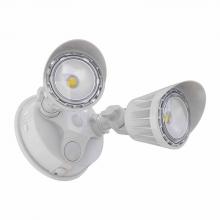 Westgate MFG C1 SL-20W-MCT-WH-D - 20W 3CCT 30/40/50K WHITE 2-HEADS DIMMABLE SECURITY/WALL LIGHT - NO SENSOR