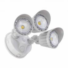 Westgate MFG C1 SL-30W-MCT-WH-D - 30W 3CCT 30/40/50K WHITE 3-HEADS DIMMABLE SECURITY/WALL LIGHT - NO SENSOR