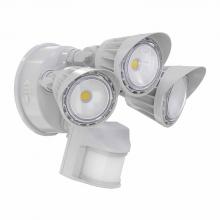 Westgate MFG C1 SL-30W-MCT-WH-P - 30W 3CCT 30/40/50K WHITE 3-HEADS SECURITY LIGHT - WITH MOTION SENSOR