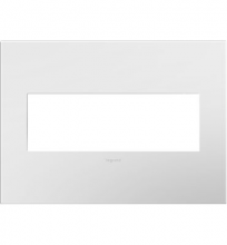 Legrand AWP3GWH4 - adorne? Gloss White Three-Gang Screwless Wall Plate with Microban?