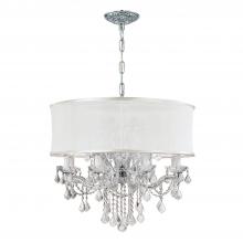 Crystorama 4489-CH-SMW-CLQ - Brentwood 12 Light Spectra Crystal Drum Shade Polished Chrome Chandelier