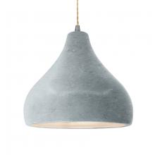Justice Design Group CER-6565-CONC-NCKL-BEIG-TWST-LED1-700 - Large Droplet LED Pendant