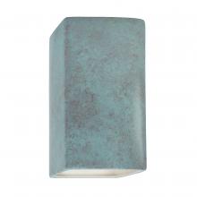 Justice Design Group CER-5910W-PATV-LED1-1000 - Small ADA Rectangle - Closed Top (Outdoor) - LED