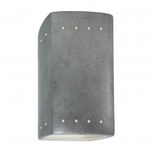 Justice Design Group CER-0925W-ANTS-LED1-1000 - Small Rectangle w/ Perfs - Open Top & Bottom (Outdoor)