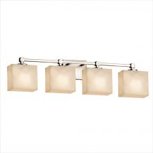 Justice Design Group CLD-8424-55-NCKL-LED4-2800 - Tetra 4-Light LED Bath Bar