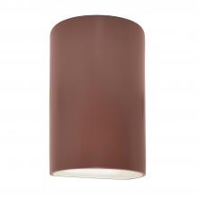 Justice Design Group CER-5945-CLAY-LED1-1000 - Small ADA LED Cylinder - Open Top & Bottom