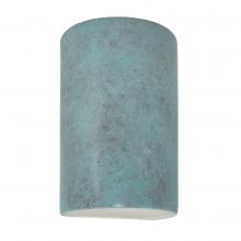 Justice Design Group CER-5940W-PATV-LED1-1000 - Small ADA Cylinder - Closed Top (Outdoor) - LED