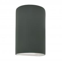 Justice Design Group CER-0945W-PWGN-LED1-1000 - Small LED Cylinder - Open Top & Bottom (Outdoor)