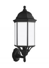 Generation Lighting 8638751EN3-12 - Sevier traditional 1-light LED outdoor exterior large uplight outdoor wall lantern sconce in black f