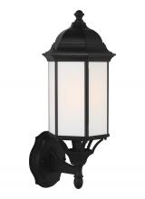 Generation Lighting 8838751EN3-12 - Sevier traditional 1-light LED outdoor exterior medium uplight outdoor wall lantern sconce in black