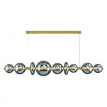 Eurofase 47257-023 - Atomo 74" LED Chandelier In Gold With Smoked Glass