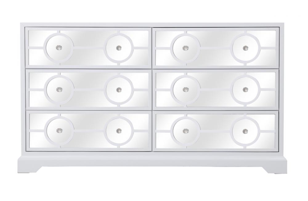 Elegant Mirrored Drawer Cabinet