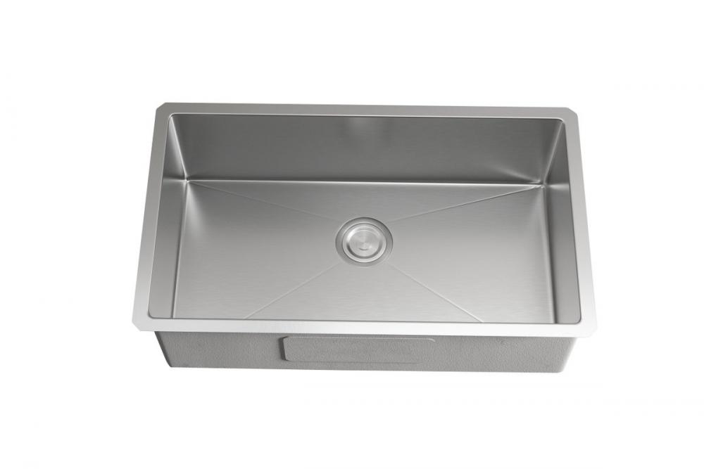 Stainless Steel Undermount Kitchen Sink L30''xW18''xH10"