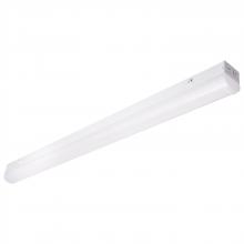 Nuvo 65/1701 - 4 ft. LED; Linear Strip Light; Wattage and CCT Selectable; White Finish; Microwave Sensor