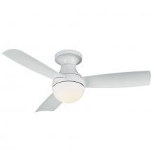 WAC Smart Fan Collection F-004L-MW - Orb Matte White WITH LUMINAIRE