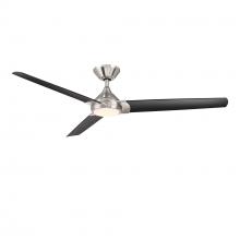 WAC Smart Fan Collection F-088L-BN/MB - Zelda Brushed Nickel/Matte Black with Luminaire